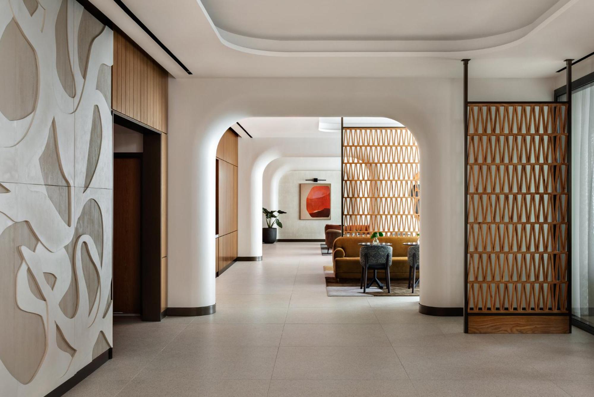 نزل هيلتون غاردن تايمز سكوير نيو يورك المظهر الخارجي الصورة The lobby of the hotel